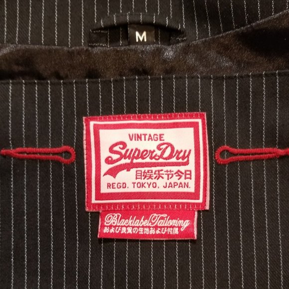 Vintage SuperDry Men's Pinstripe Wastecoat - Picture 3 of 10